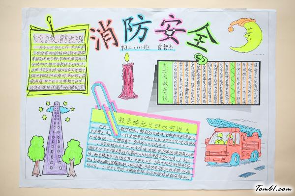 消防安全手抄报版面设计图8图片1