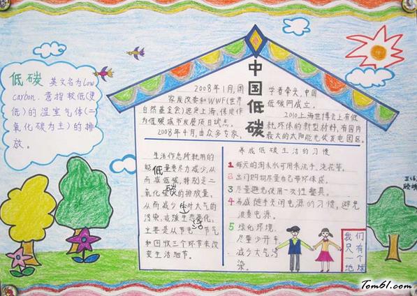 环境保护的手抄报版面设计图图片1