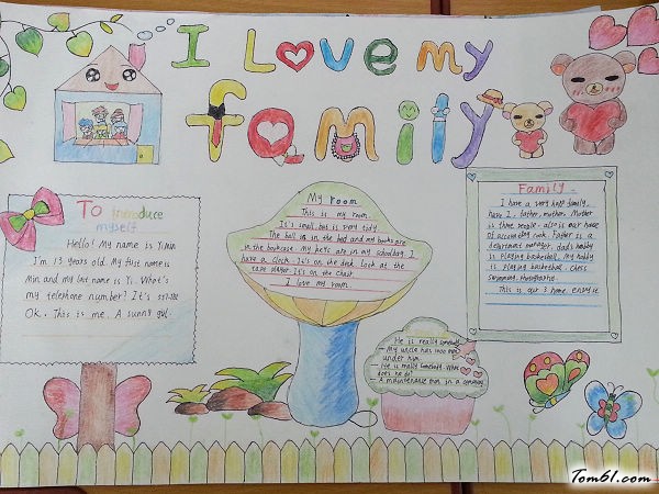 经典趣味的英语手抄报欣赏版面设计图3图片1