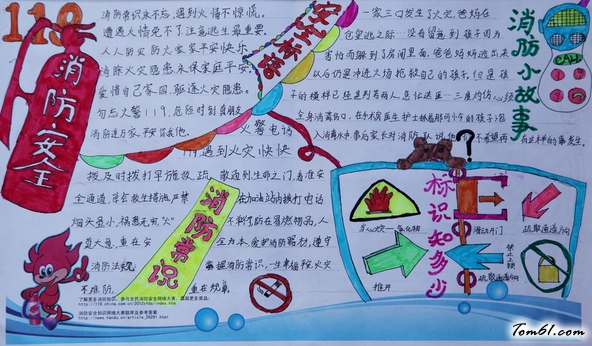 消防安全手抄报版面设计图11图片1