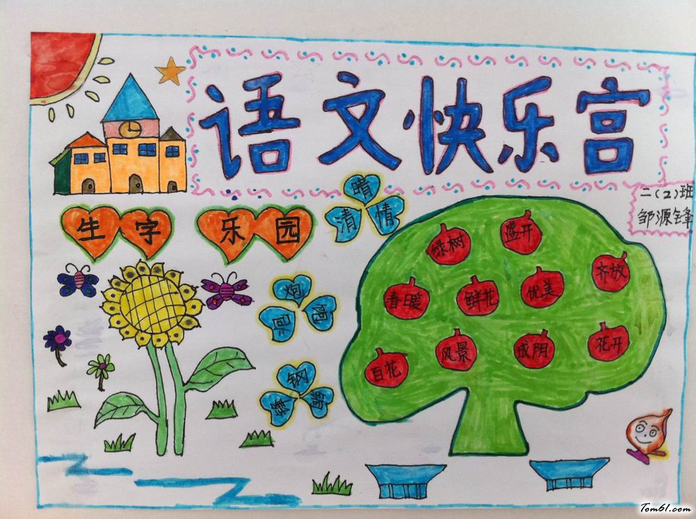 充满乐趣的语文知识手抄报版面设计图图片1