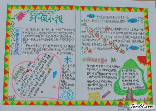 绿色生活宣言手抄报版面设计图图片1