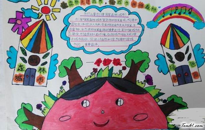 创建森林城市手抄报版面设计图2图片1