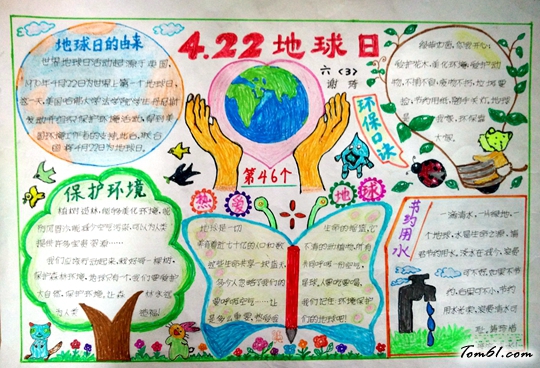 世界地球日的手抄报版面设计图5图片1