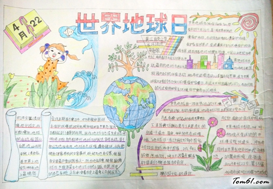 世界地球日的手抄报版面设计图6图片1