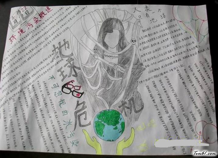 4.22世界地球日手抄报版面设计图图片1