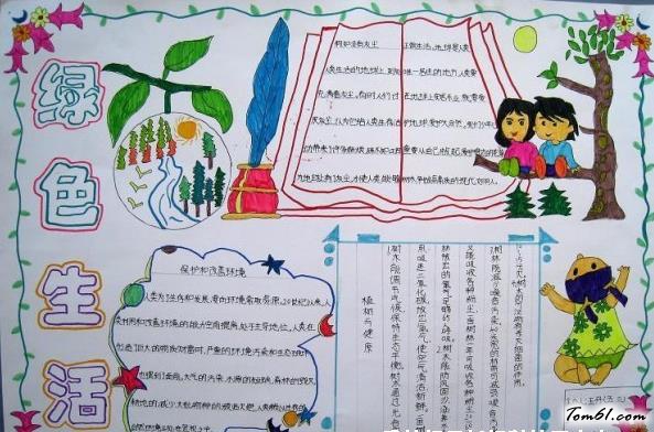 简单的世界地球日手抄报版面设计图图片1