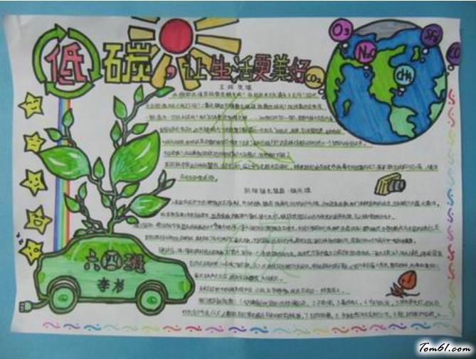 精美的环保手抄报版面设计图图片1