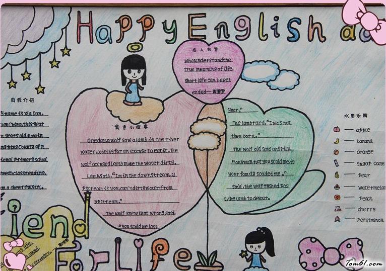 精美的英语手抄报版面设计图2图片1