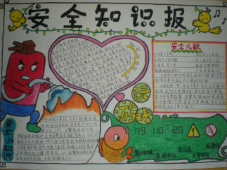 消防安全手抄报版面设计图7