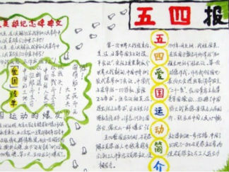 五四青年节手抄报版面设计图12