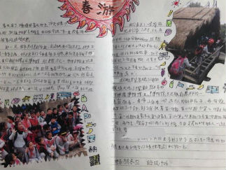 春游的手抄报版面设计图