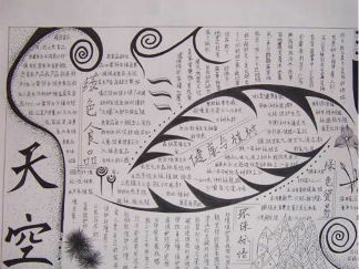 低碳环保手抄报版面设计图