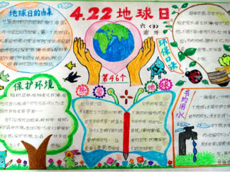 世界地球日的手抄报版面设计图5