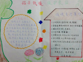 环保主题手抄报版面设计图5