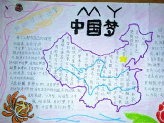 中国梦手抄报版面设计图