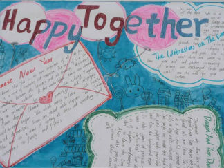 好看的英语手抄报版面设计图