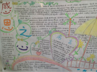 感恩之心的手抄报版面设计图3