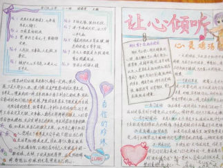 成长手抄报版面设计图