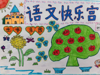 充满乐趣的语文知识手抄报版面设计图