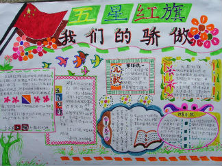 小学生爱国手抄报版面设计图3