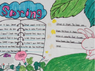 春天的英语手抄报版面设计图2