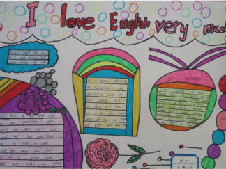 我爱英语手抄报版面设计图3