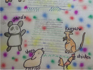 动物世界主题英语手抄报版面设计图