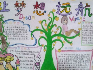 梦想的手抄报版面设计图