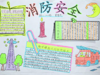消防安全手抄报版面设计图8