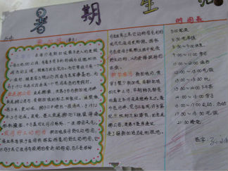 美妙的夏天手抄报版面设计图2