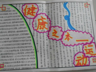 健康手抄报版面设计图