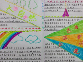 节能低碳手抄报版面设计图