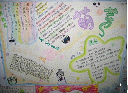 文学手抄报版面设计图