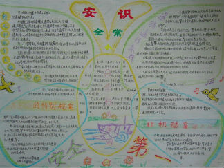 安全常识手抄报版面设计图3
