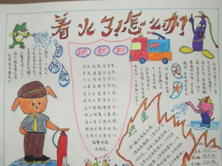 消防安全手抄报版面设计图5