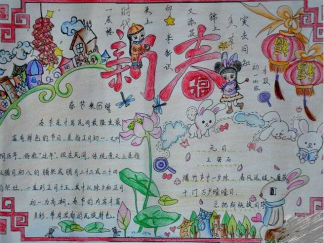 春天的习俗手抄报版面设计图2