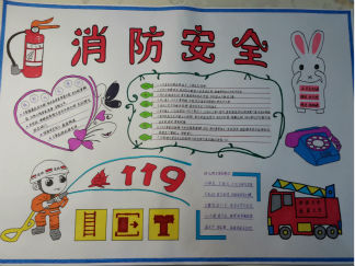 消防安全手抄报版面设计图10