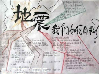 防震减灾手抄报版面设计图4
