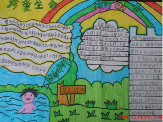 预防溺水的手抄报版面设计图