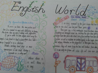 英语主题手抄报版面设计图