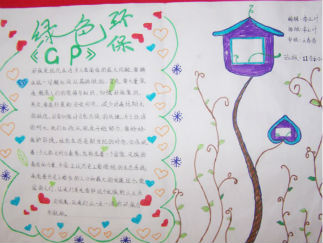 低碳环保手抄报版面设计图4