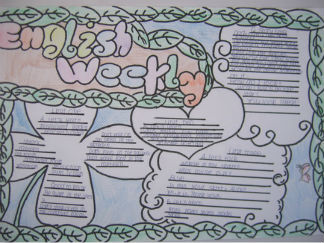 简单英语手抄报版面设计图