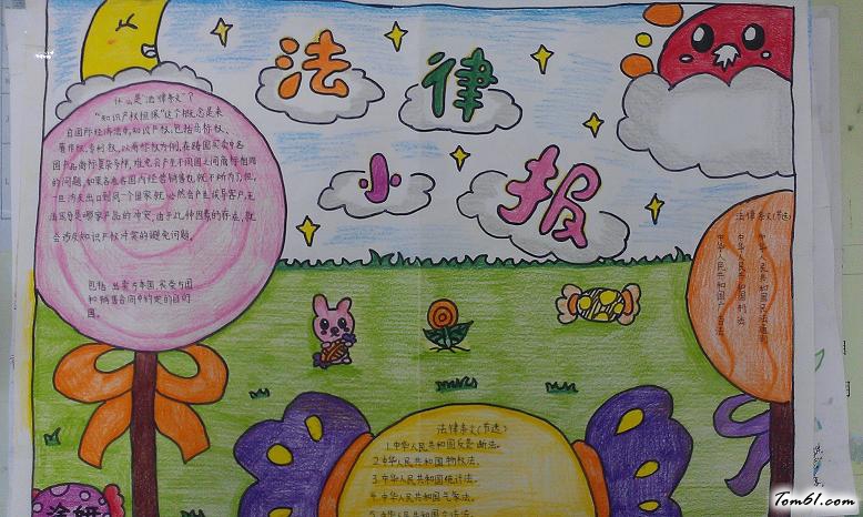 小学生法制手抄报版面设计图3图片1