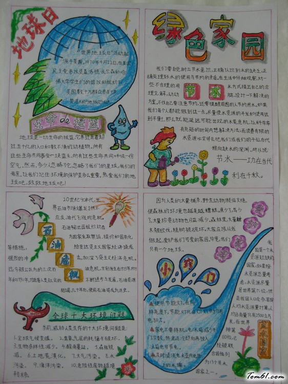 环境保护手抄报版面设计图2图片1