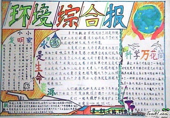 节能环保手抄报版面设计图2图片1