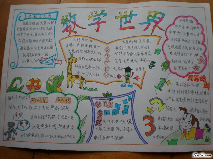 数学世界手抄报版面设计图2图片1
