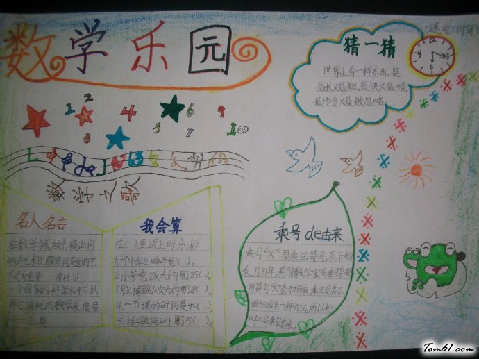 数学手抄报版面设计图10图片1