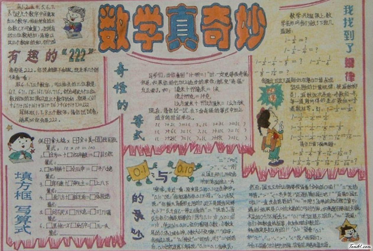 数学手抄报板设计图22图片1