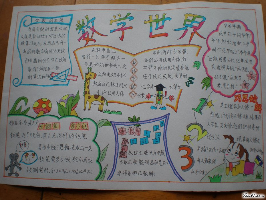 数学手抄报版面设计图30图片1
